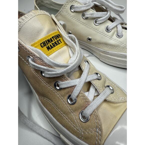 Converse x Chinatown Market Chuck OX Sneaker Unisex Womens 8.5 Canvas Multi Low - Picture 8 of 11